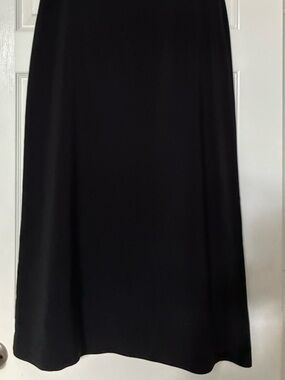 Calvin Klein Black Long Skirt with White Label